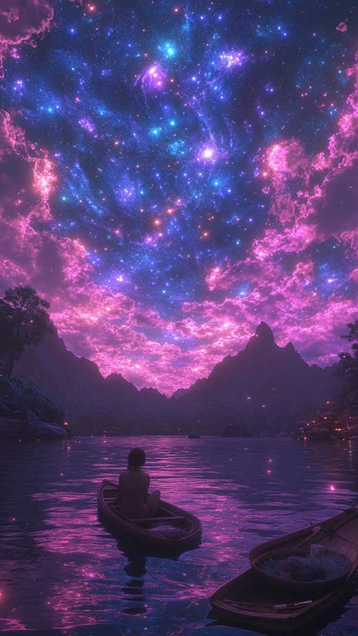 purple galaxy aesthetic wallpaper