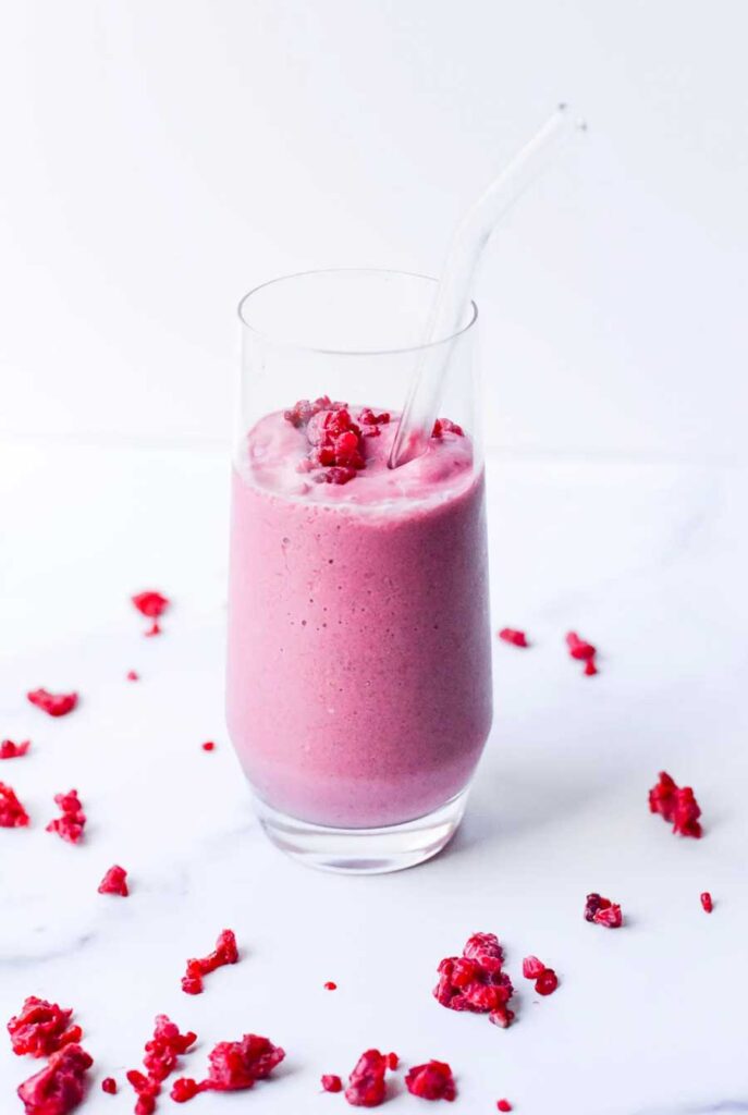 healthy raspberry lemon smoothie recipe pink
