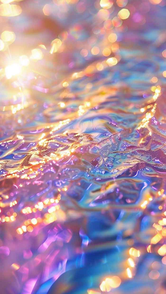 iridescent ocean wallpaper