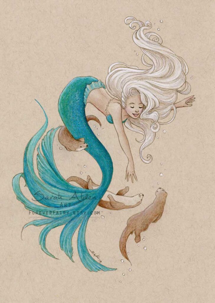 pretty simple mermaid art