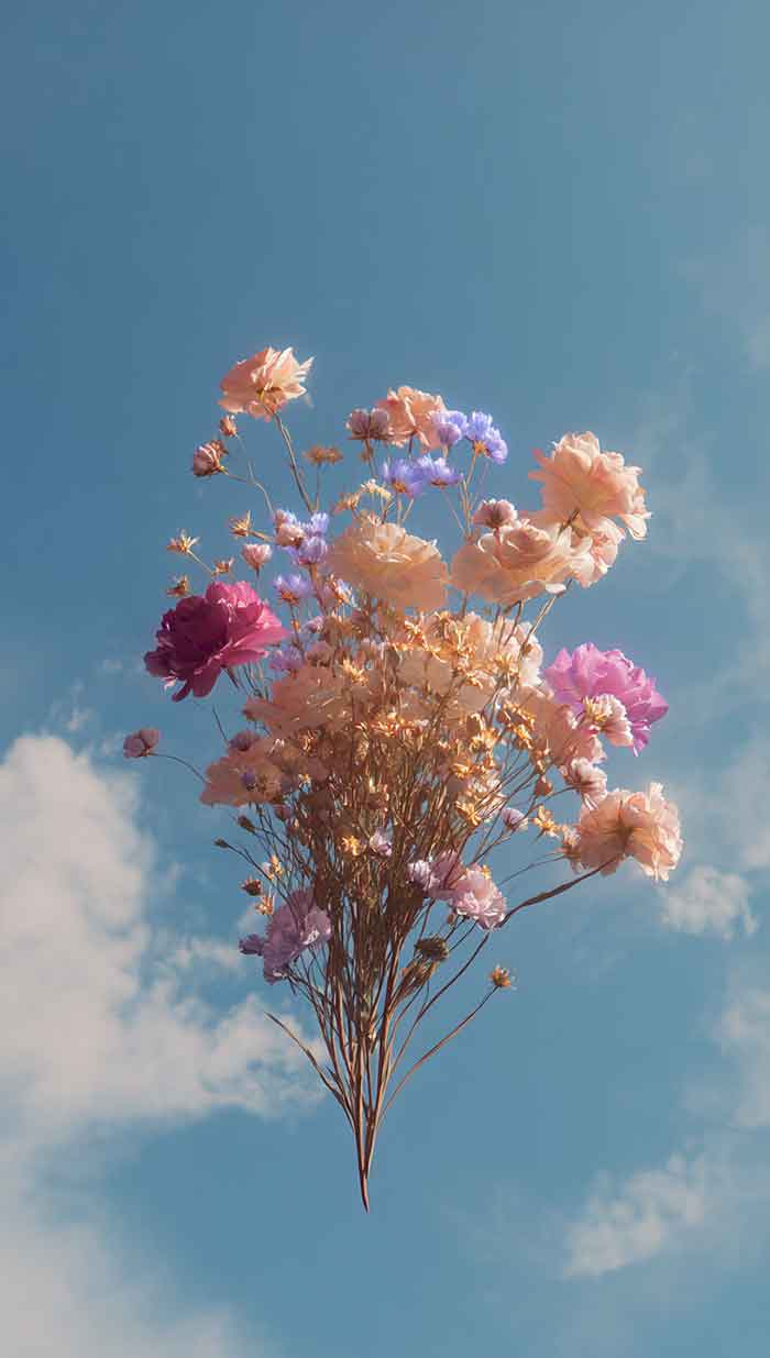 colorful flowers bouquet wallpaper