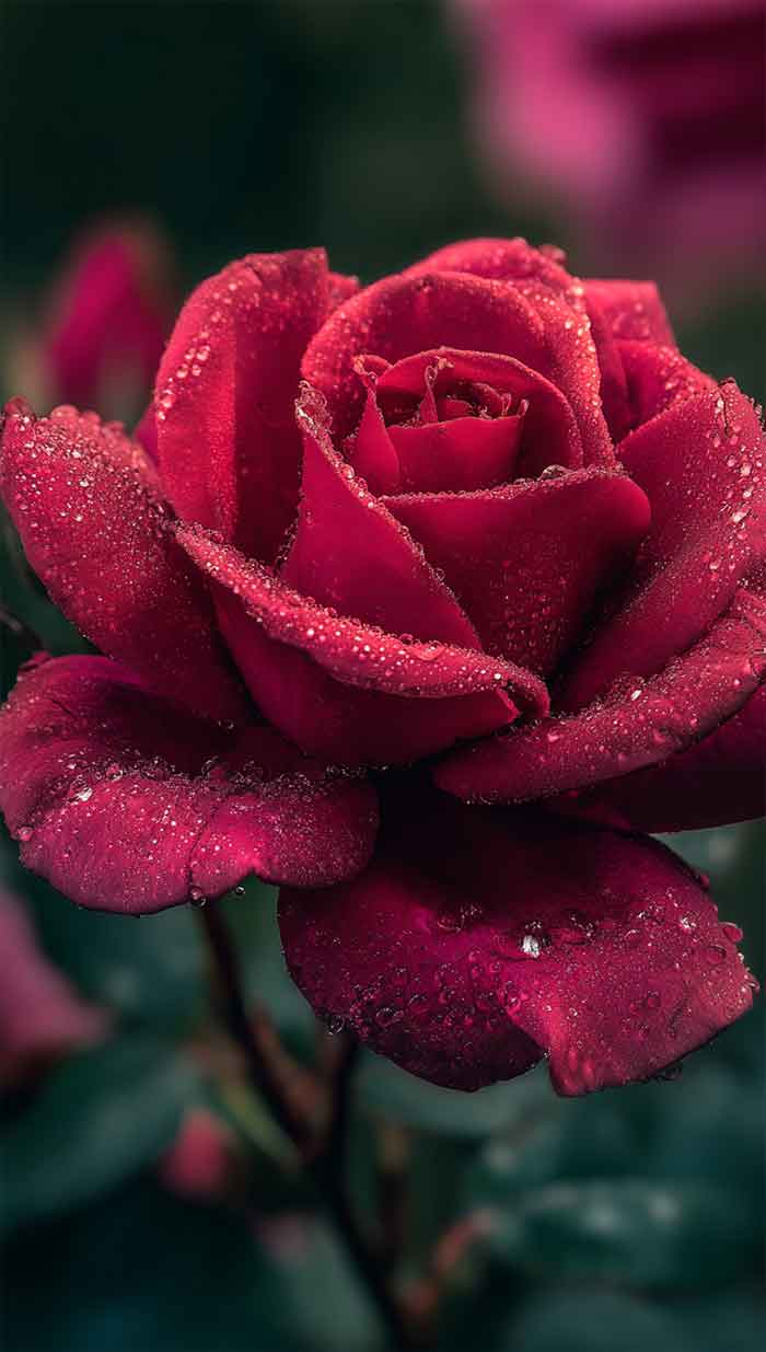 red rose phone background