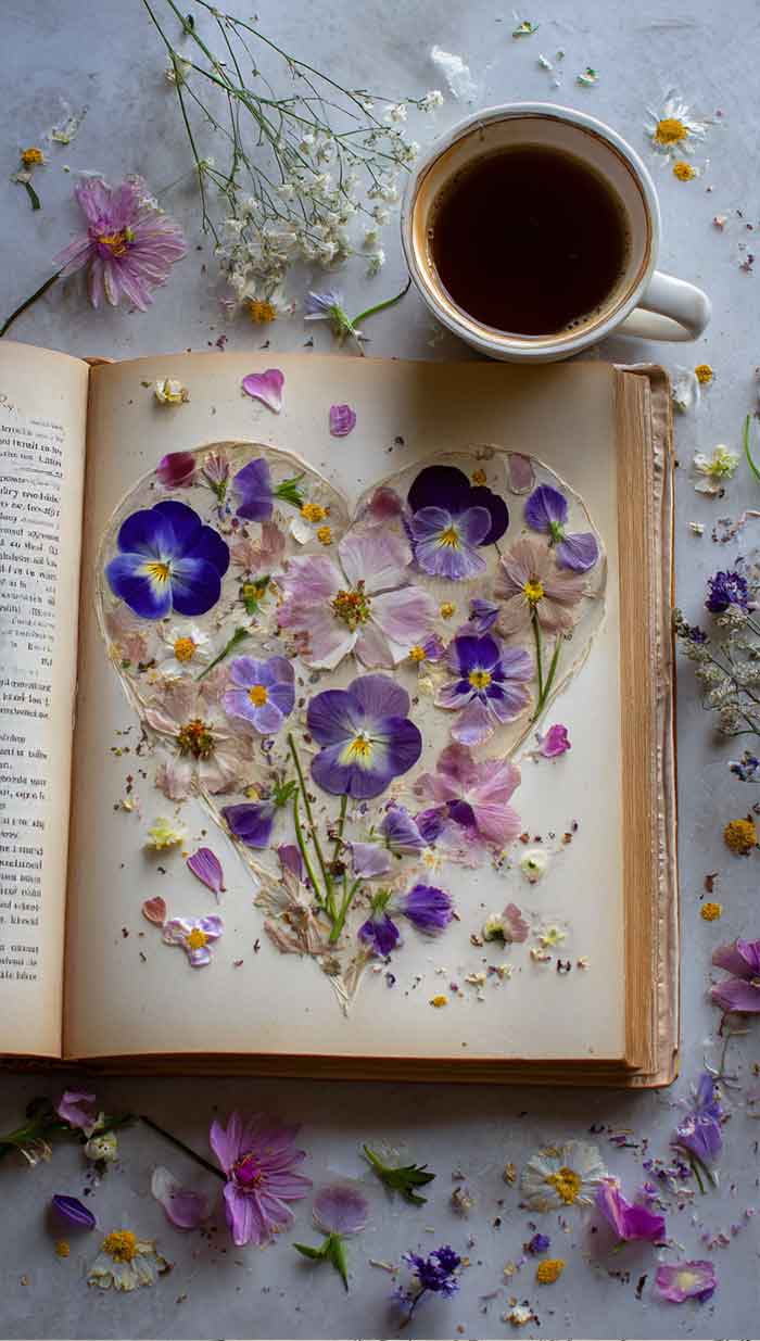 purple floral feminine wallpaper