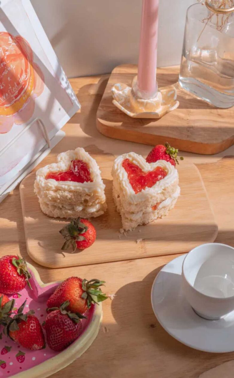 Aesthetic Heart-Shaped Cake & Tart Recipes to Try On Valentine’s Day