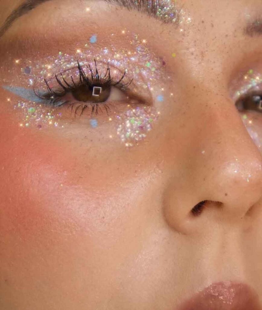 fairy dust galaxy glittery  aesthetic fairy makeup