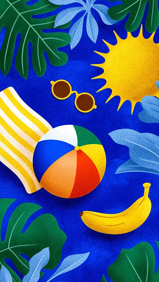 blue aesthetic summer sun fun cool hd art