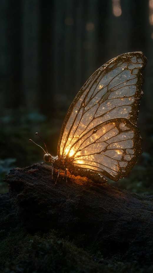 fairy aesthetic butterfly forest wallpaper