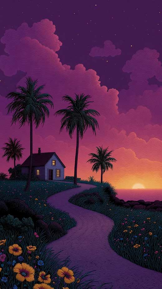 hawaii summer phone wallpaper retro