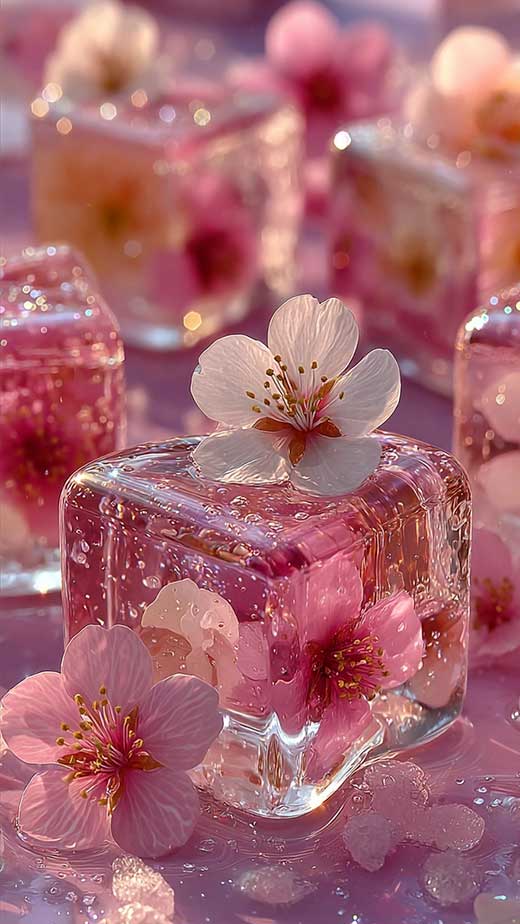 pink ice aesthetic summer phone wallpaper