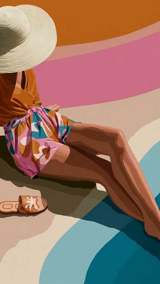feminine boho summer phone wallpaper by The Mood Guide