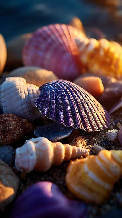 aesthetic summer beach seashell wallpaper for iphone
