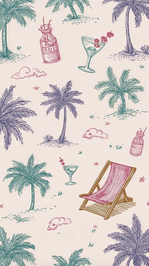minimal aesthetic beach background