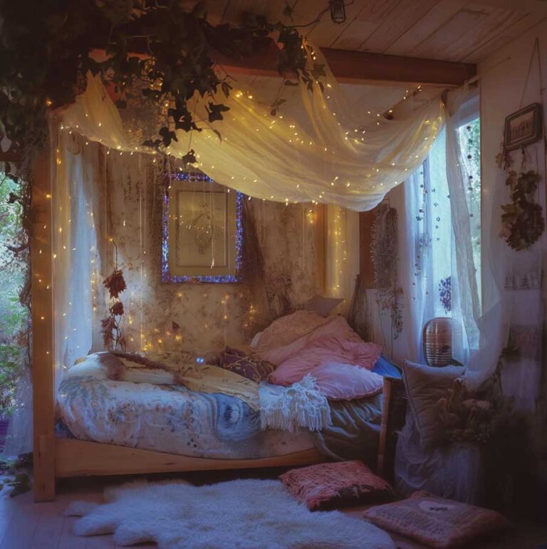 Fairy Lights in the Bedroom & Living Room: 10 Moods They Can Set in the Decor + Ideas
