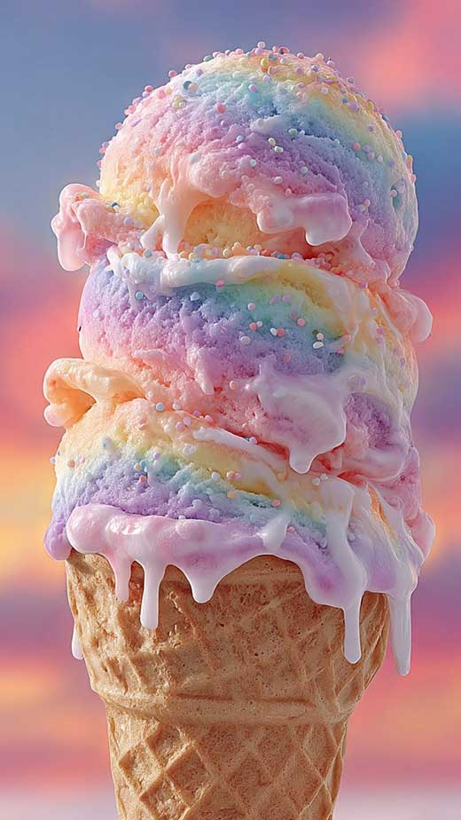 pastel ice cream summer walllpaper