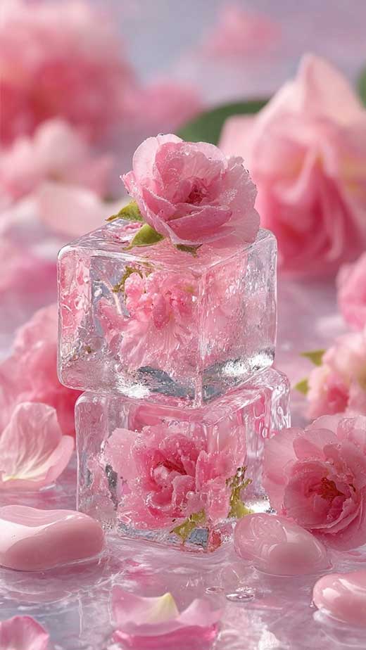 light pink summer aesthetic wallpaper with flowers