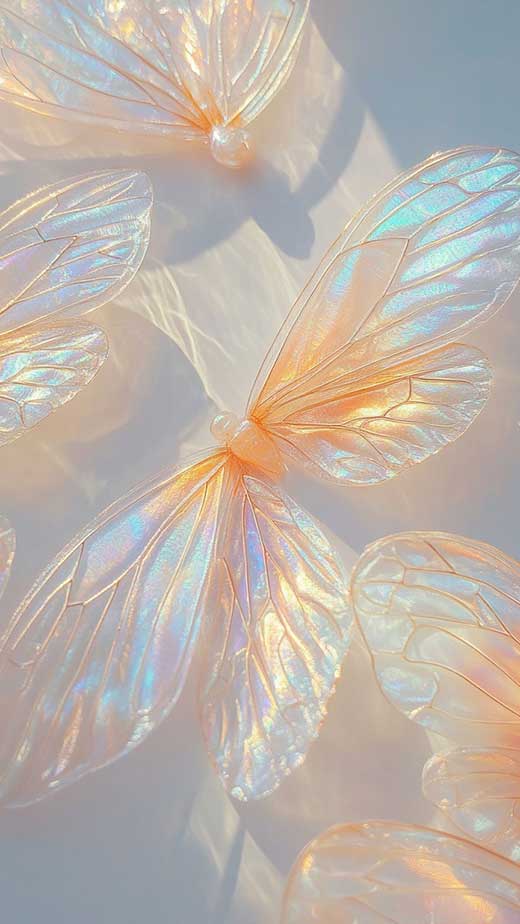 aesthetic iridescent fairy wings aesthetic wallpaper for iphne