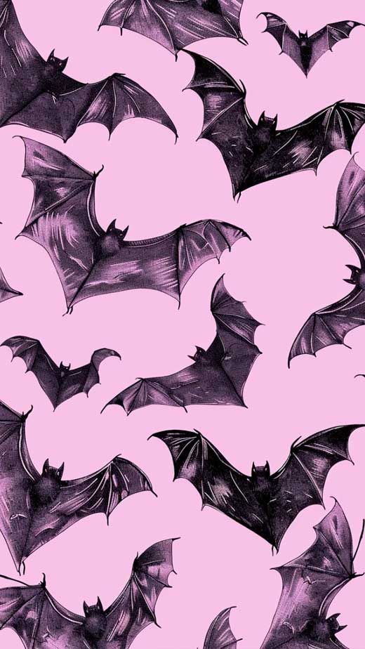 pastel goth bat background for iphone