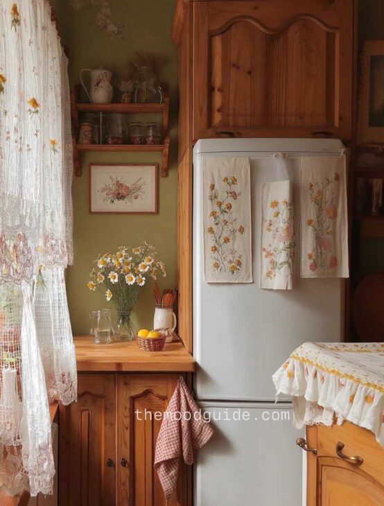 Cottagecore grandma green vintage kitchen