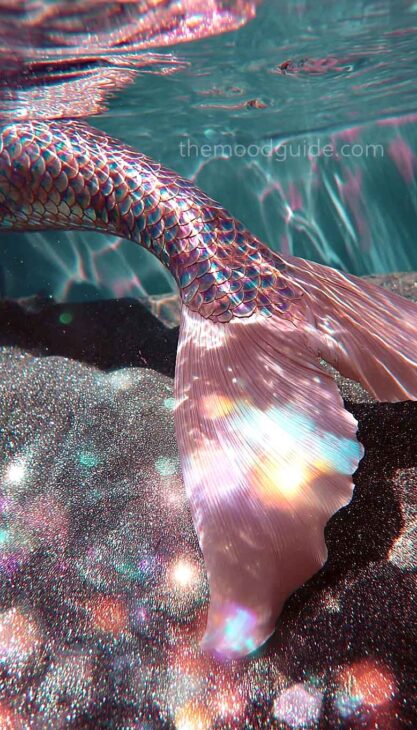 iridescent mermaid tail aesthetic