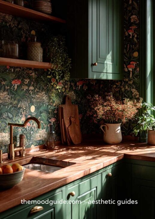 vintage mushroom kitchen