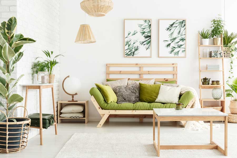 slow living plant aesthetic interior green decor