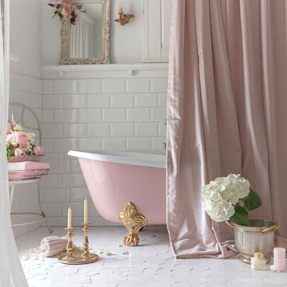 Coquette Bathroom Ideas to Indulge in a Parisian Chic Relax Time (from Simple to Luxury)