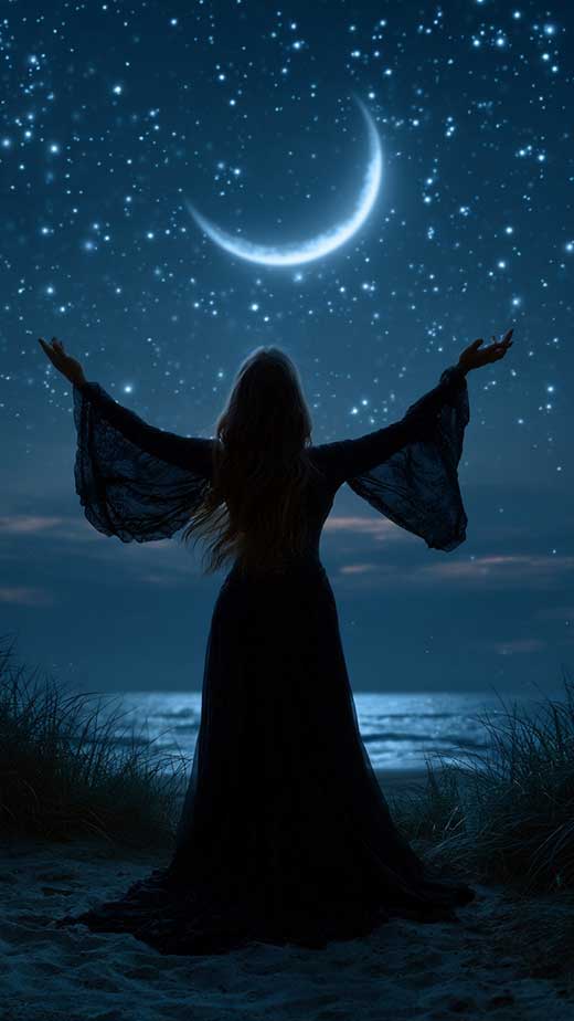 witch moon aesthetic wallpaper