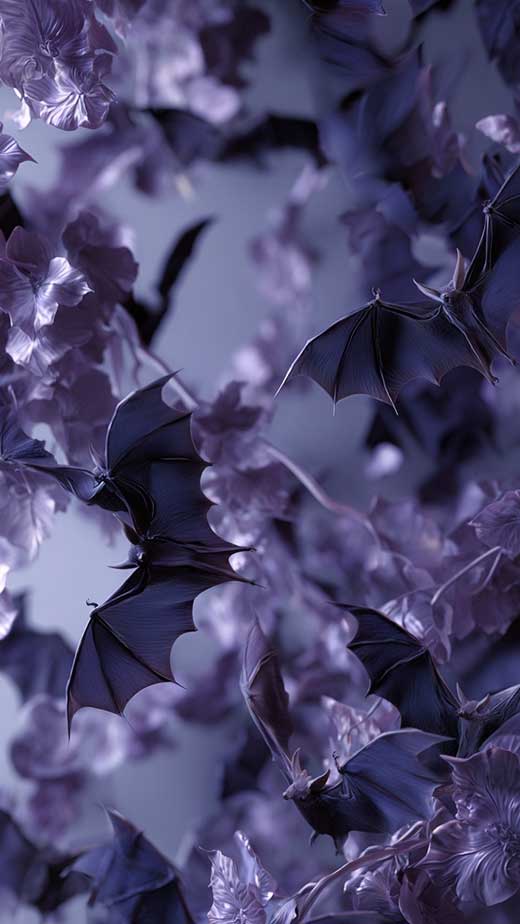 dark bats halloween wallpaper