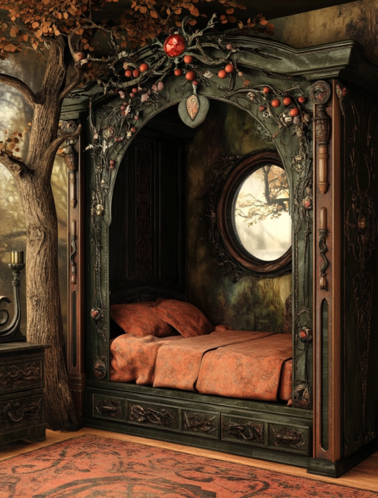 celtic witch aesthetic bedroom