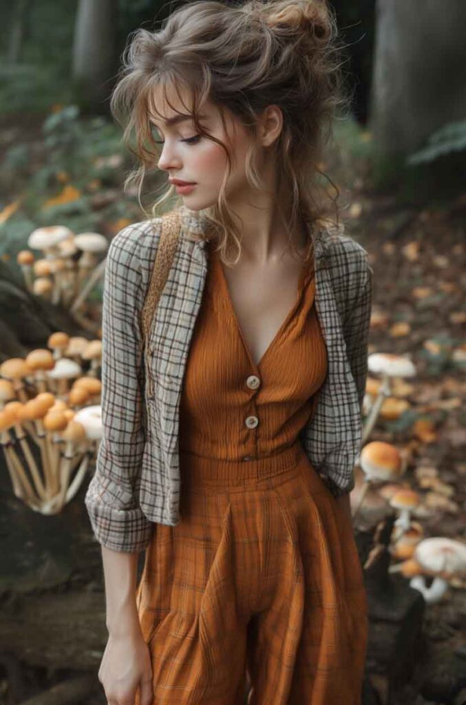 fall cottagecore light academia outfit