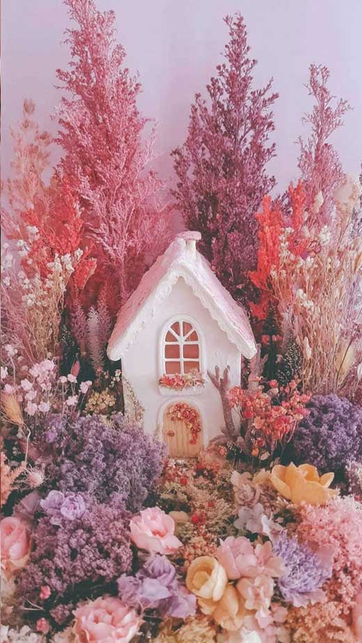 floral aesthetic cute cottagecore wallpaper for iphone