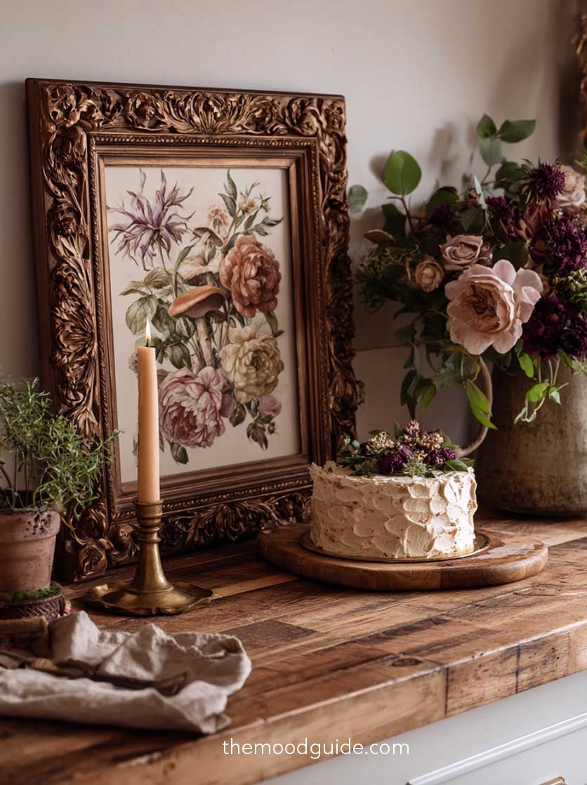 vintage cottagecore kitchen 