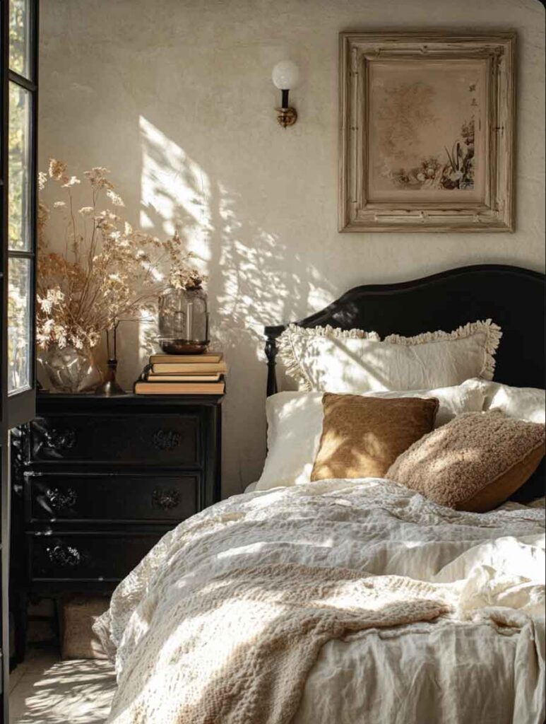 cozy aesthtic witchy vintage bedroom jane austen themed