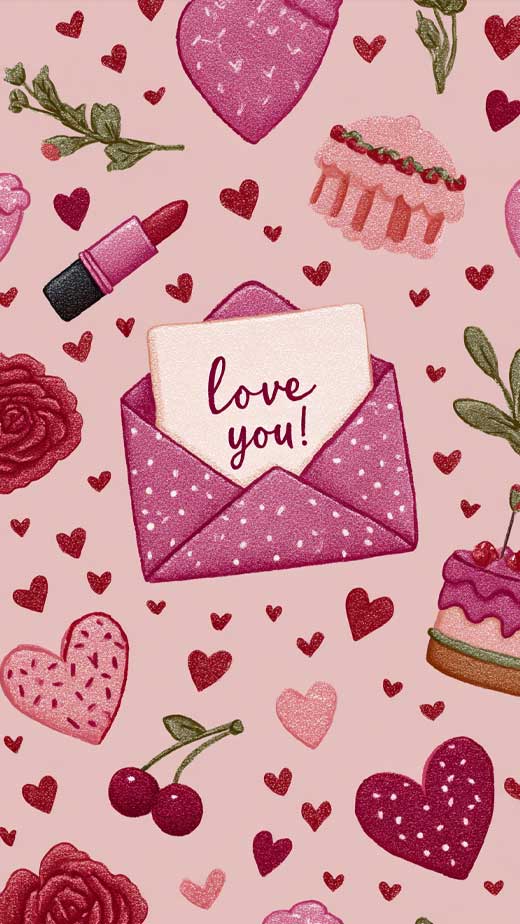 aesthetic phone wallpaper valentines