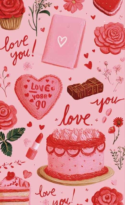 45+ Heart & Valentine’s Day Aesthetic Wallpapers for a Romantic iPhone Background