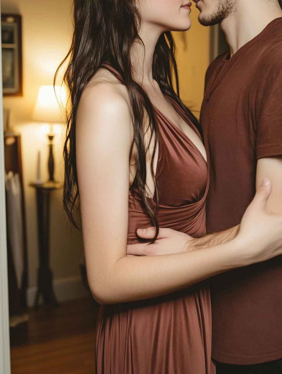 faceless indoor  simple  couple photoshoot idea