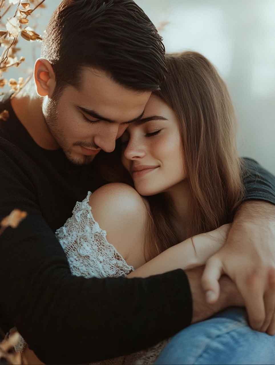 indoor traditional couple photoshoot