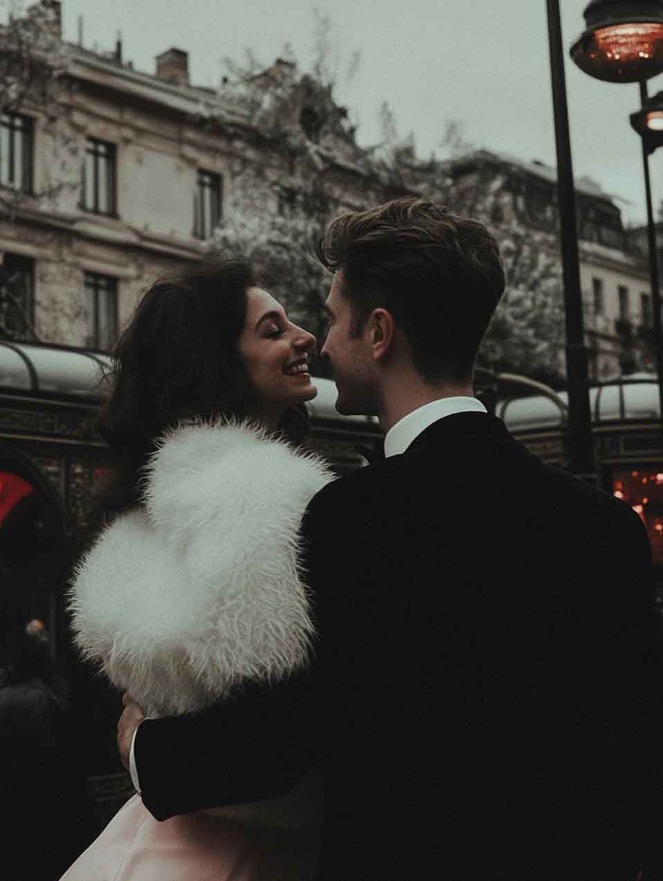 old money glam paris romantic vintage aesthetic couple photoshoot idea