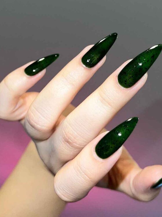 The Most Aesthetic Slytherin – Inspired Nails Ideas