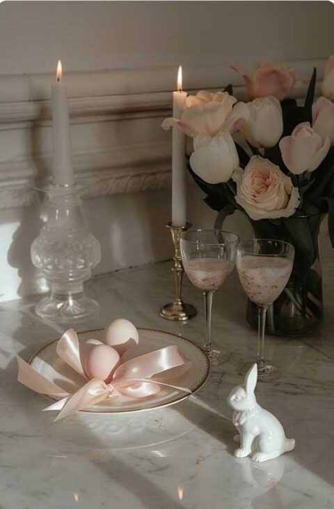 easter centerpiece for dining table