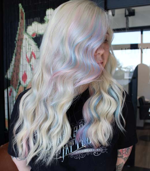 cute pastel witch aesthetic hair color