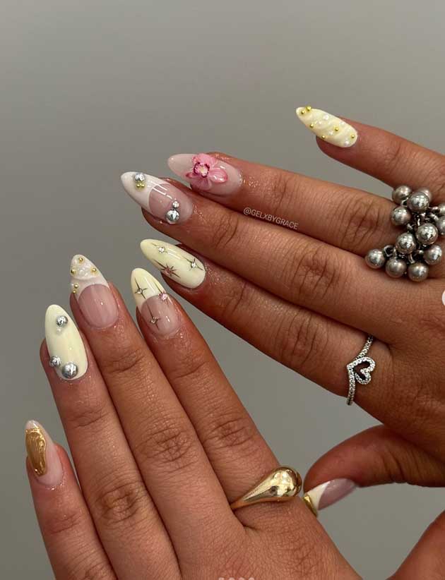 butter yellow nails