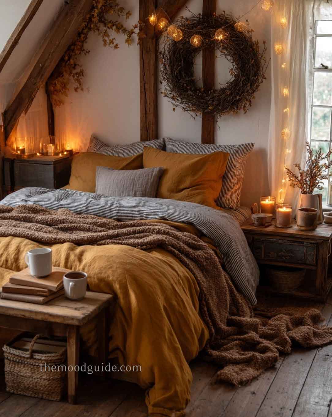 cozy aesthetic witchy bedroom