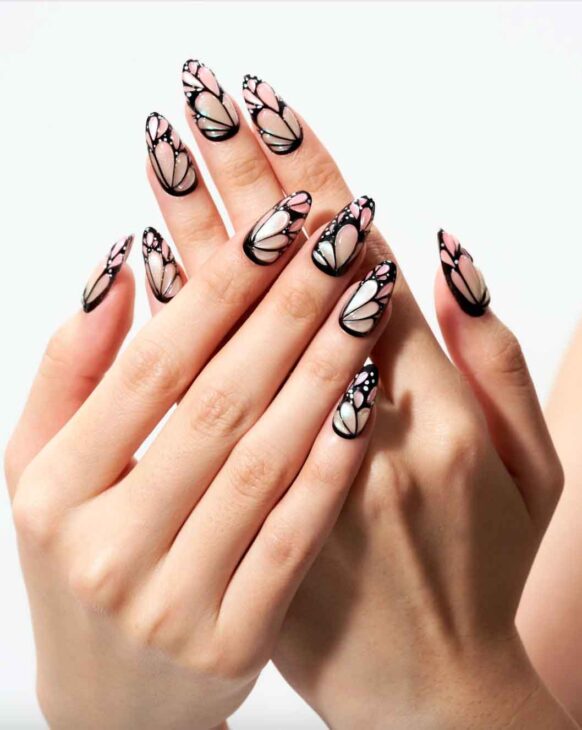 butterfly press on nails