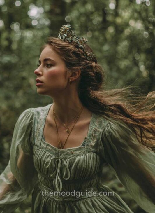 princesscore cottagecore aesthetic hair.