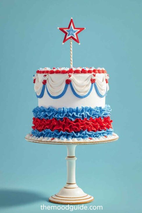Cute patriotic 4th of july cake 