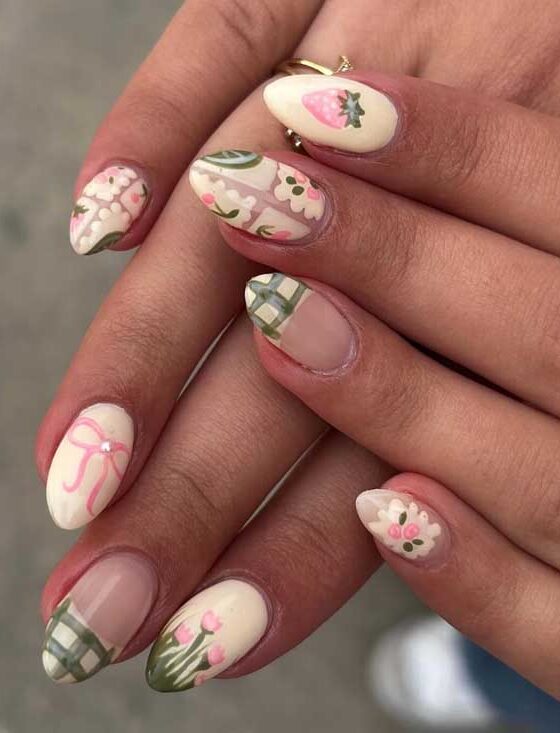 28 Gingham Nails That Are Trending for Spring 2025