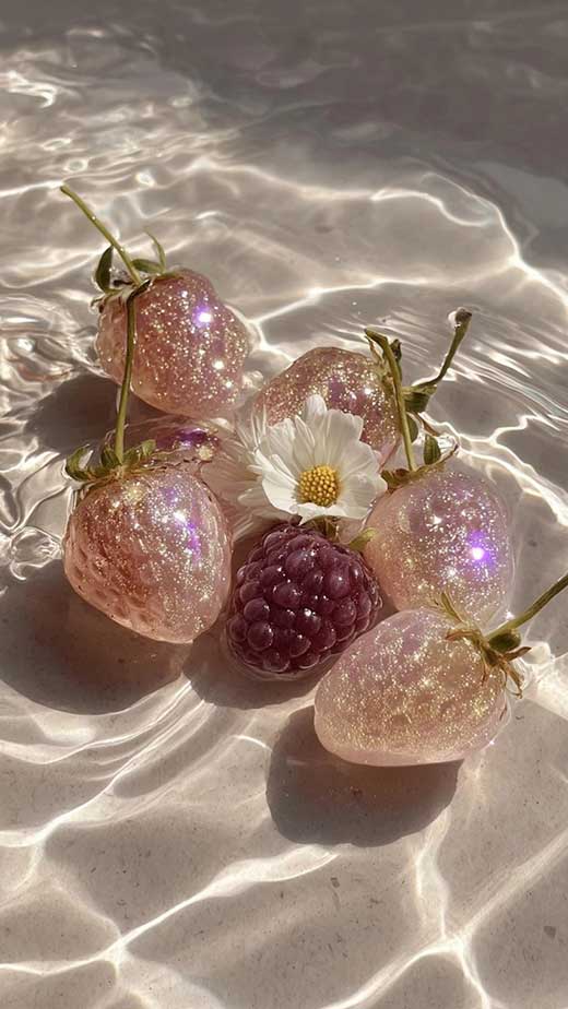 aesthetic berries summer backgrund