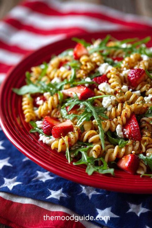 4th of july pasta aesthetic