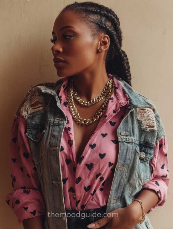 baddie hairstyle with locs for trappy baddie aesthetic
